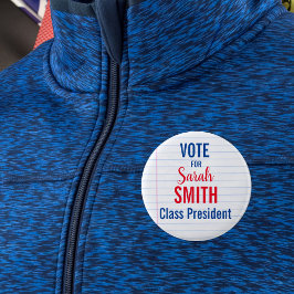 Studentenraad Verkiezingen Buttonnen | Rood Wit Ronde Button 5,7 Cm