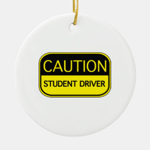 Studentenstuurprogramma voor waarschuwing keramisch ornament