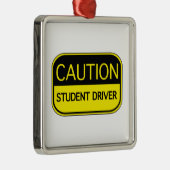 Studentenstuurprogramma voor waarschuwing metalen ornament (Rechts)