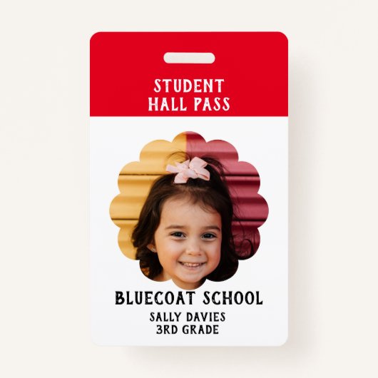 studententoiletpas schoolbadge badge (Voorkant)