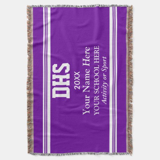 Studentenvariëteit voor het hoger onderwijs deken (Voorkant Verticaal)