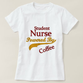 Studentenverpleegster met koffie t-shirt