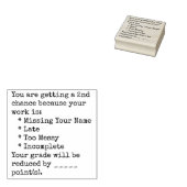 Studentenwerk tweede kans rubberstempel (Gestempeld)