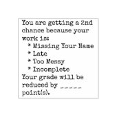 Studentenwerk tweede kans rubberstempel (Afrduk)