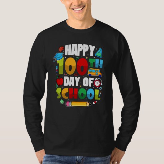 Students 100 Days Of School Teachers 2023 Boys And T-shirt (Voorkant)