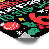 Students Saying 67 Meme Six Seven Funny Christmas  Poster (Hoek)