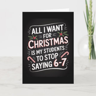 Students Saying 6-7 67 Six Seven Funny Teacher Chr Kaart