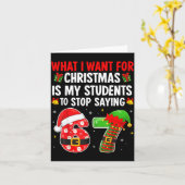 Students Saying 6-7 67 Six Seven Funny Teacher Chr Kaart (Gele Bloem)