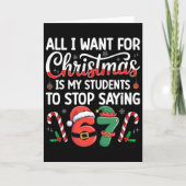 Students Saying 6-7 67 Six Seven Funny Teacher Chr Kaart (Voorkant)