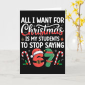 Students Saying 6-7 67 Six Seven Funny Teacher Chr Kaart (Gele Bloem)