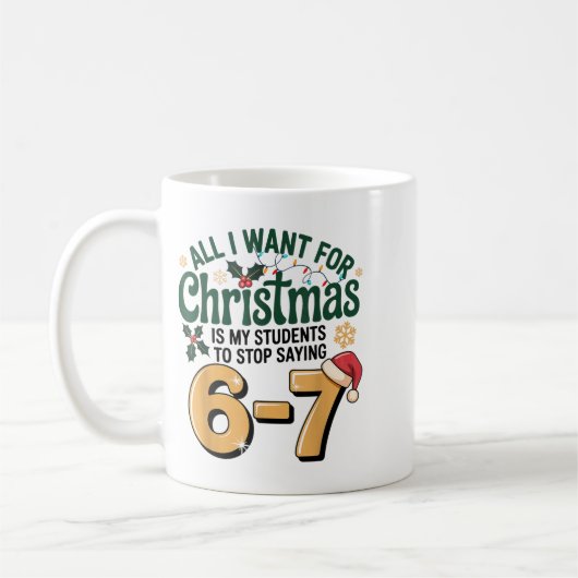 Students Saying 6-7 67 Six Seven Funny Teacher Chr Koffiemok (Links)