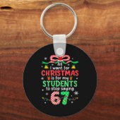 Students Saying 6-7 67 Six Seven Funny Teacher Chr Sleutelhanger (Voorkant)