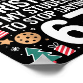 Students Saying 6-7 Funny Six Seven Teacher Christ Poster (Hoek)