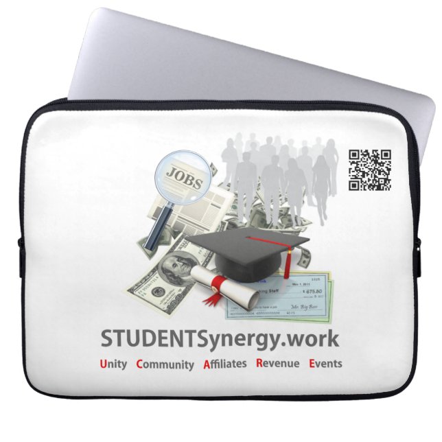 STUDENTSynergy - laptophoes van 13 inch Laptop Sleeve (Voorkant)
