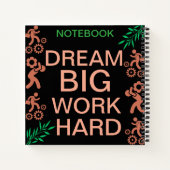 Studeren. Hustle. slagen Notitieboek (Achterkant)