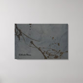 Studeren in het zwart canvas afdruk (Voorkant)