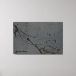 Studeren in het zwart canvas afdruk