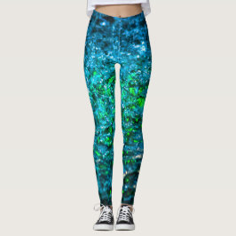 Studeren in Waterverf - Groen Leggings