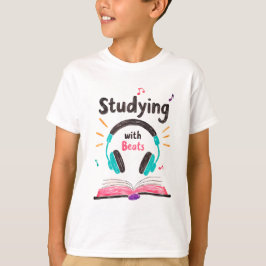 Studeren met beats – Hoofdtelefoon Studie T-shirt