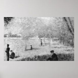 Studeren voor een zondag op La Grande Jatte Poster
