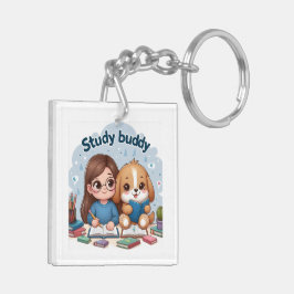 Studie Buddy School Acryl Sleutelhanger
