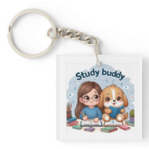 Studie Buddy School Acryl Sleutelhanger