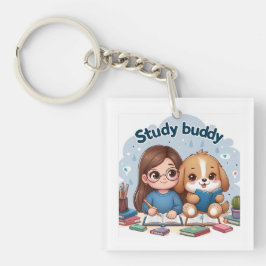 Studie Buddy School Acryl Sleutelhanger