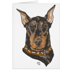 Studie Doberman Pinscher Head