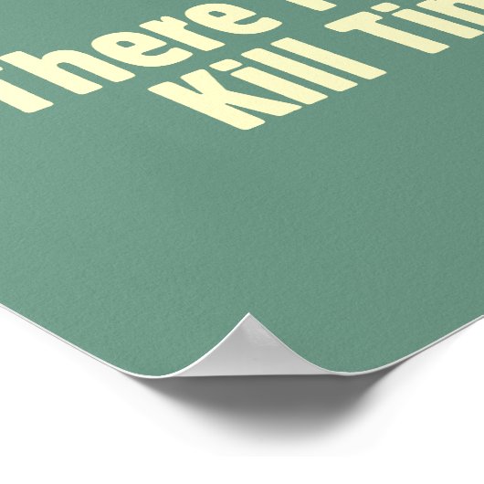 Studie: Doodtijd Poster (Hoek)