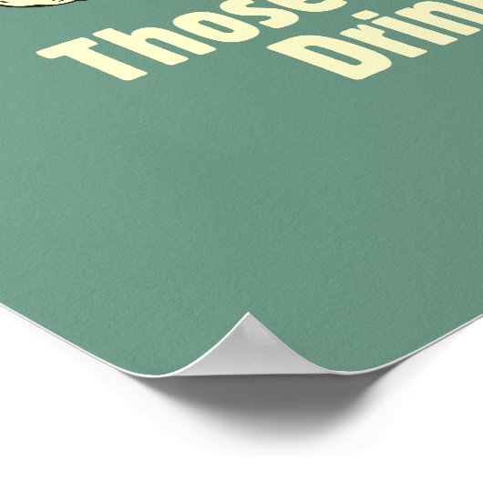 Studie: Drink en slapend Poster (Hoek)