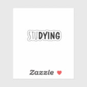 Studie, esthetische Trendy Sticker (Vel)