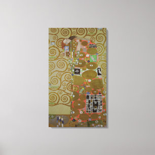 Studie for Fulfillment, c.1905-09 (w/c & gold op p Canvas Afdruk