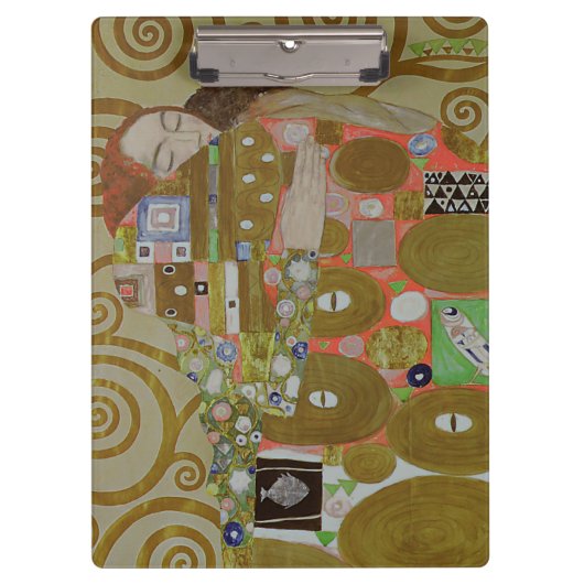 Studie for Fulfillment, c.1905-09 (w/c & gold op p Klembord (Voorkant)