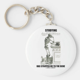 Studie heeft me gestript naar de botten (skelet) sleutelhanger