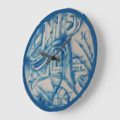 Studie in Blue 2 Backward Clock Grote Klok (Hoek)
