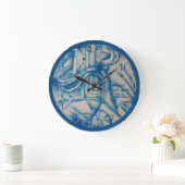 Studie in Blue 2 Backward Clock Grote Klok (Huis)