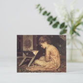 Studie in een leesbureau - Lord Frederick Leighton Briefkaart (Staand voorkant)