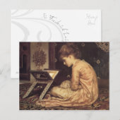 Studie in een leesbureau - Lord Frederick Leighton Briefkaart (Voorkant / Achterkant)