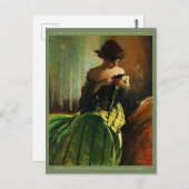 Studie in het zwart en groen door John White Alexa Briefkaart (Voorkant / Achterkant)