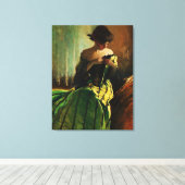 Studie in het zwart en groen door John White Alexa Canvas Afdruk (Insitu (Houten vloer))