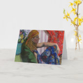 Studie in Pastelkleur Kaart (Gele Bloem)