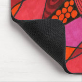 "Studie in Reds" Abstract Design Mousepad Muismat (Hoek)