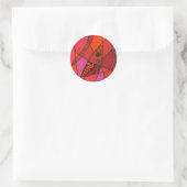 "Studie in Reds" Abstract Design Sticker (Tas)