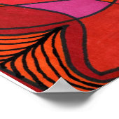 "Studie in Reds" Ontwerp van Carolyn Fagg Poster (Hoek)