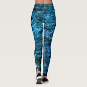 Studie in Waterverf - Blauw Leggings (Achterkant)
