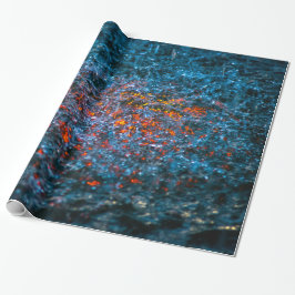 Studie in waterverf - Oranje Cadeaupapier