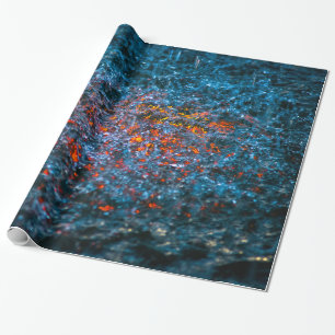 Studie in waterverf - Oranje Cadeaupapier