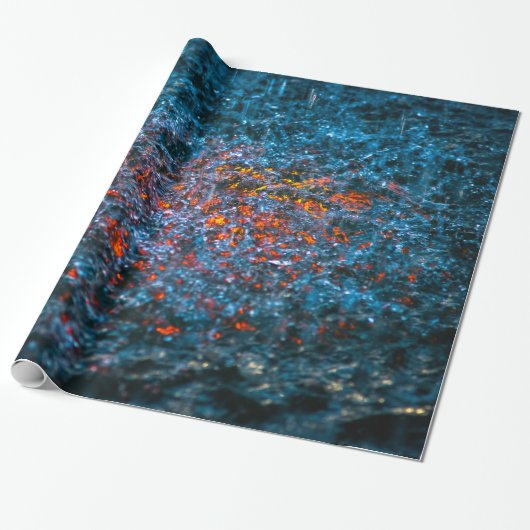 Studie in waterverf - Oranje Cadeaupapier (Uitgerold)