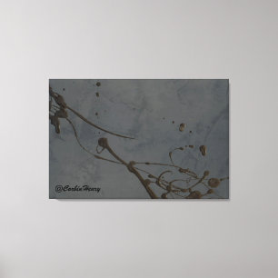 Studie in zwart — moderne abstracte canvas kunst