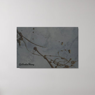 Studie in zwart — moderne abstracte canvas kunst